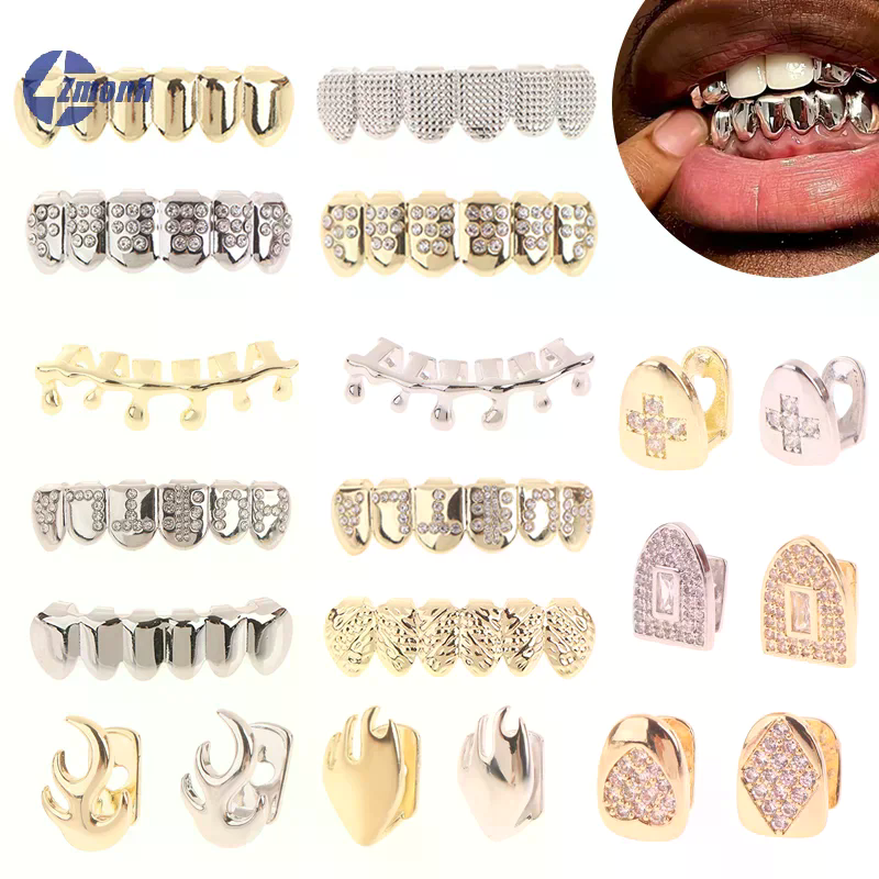 Hip Hop Metal Teeth Grillz Top - Body Jewelry Universe avaliação e preço