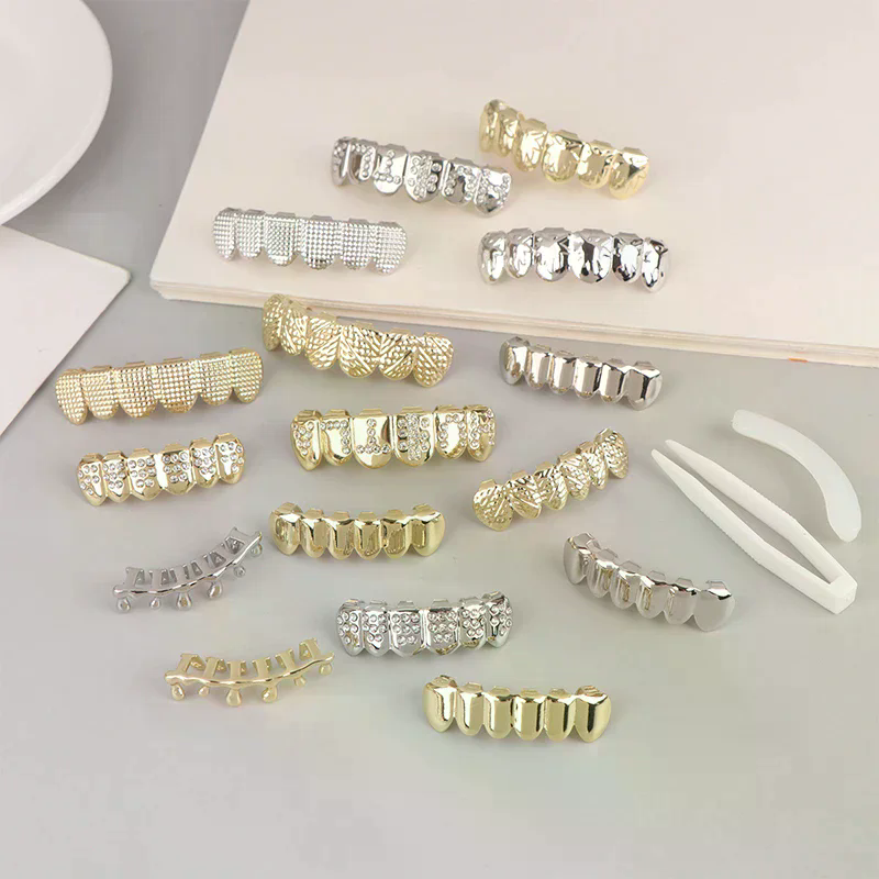 Hip Hop Metal Teeth Grillz Top - Body Jewelry Universe avaliação e preço