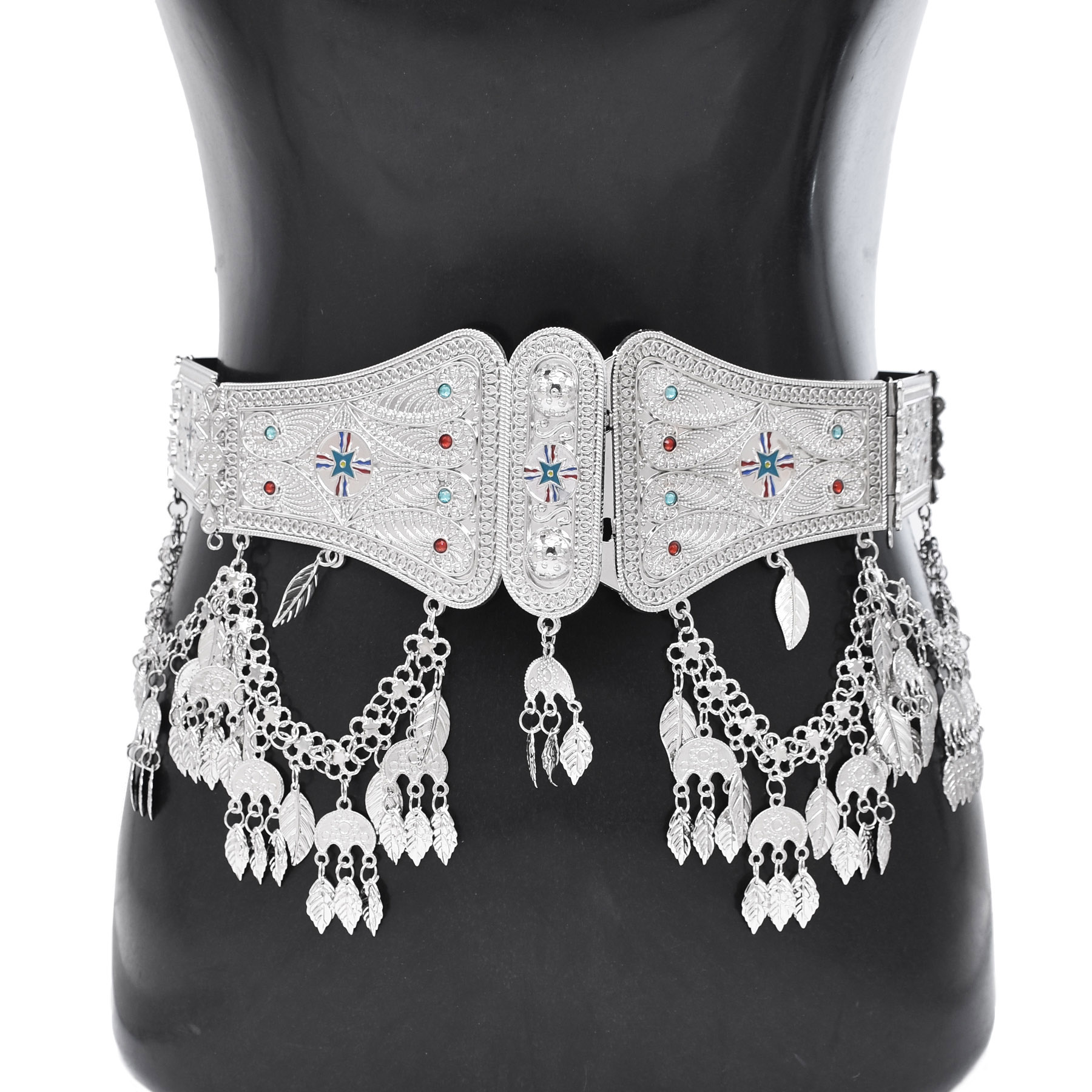 Silver Plated Moroccan Caftan  - Body Jewelry Indian avaliação e preço
