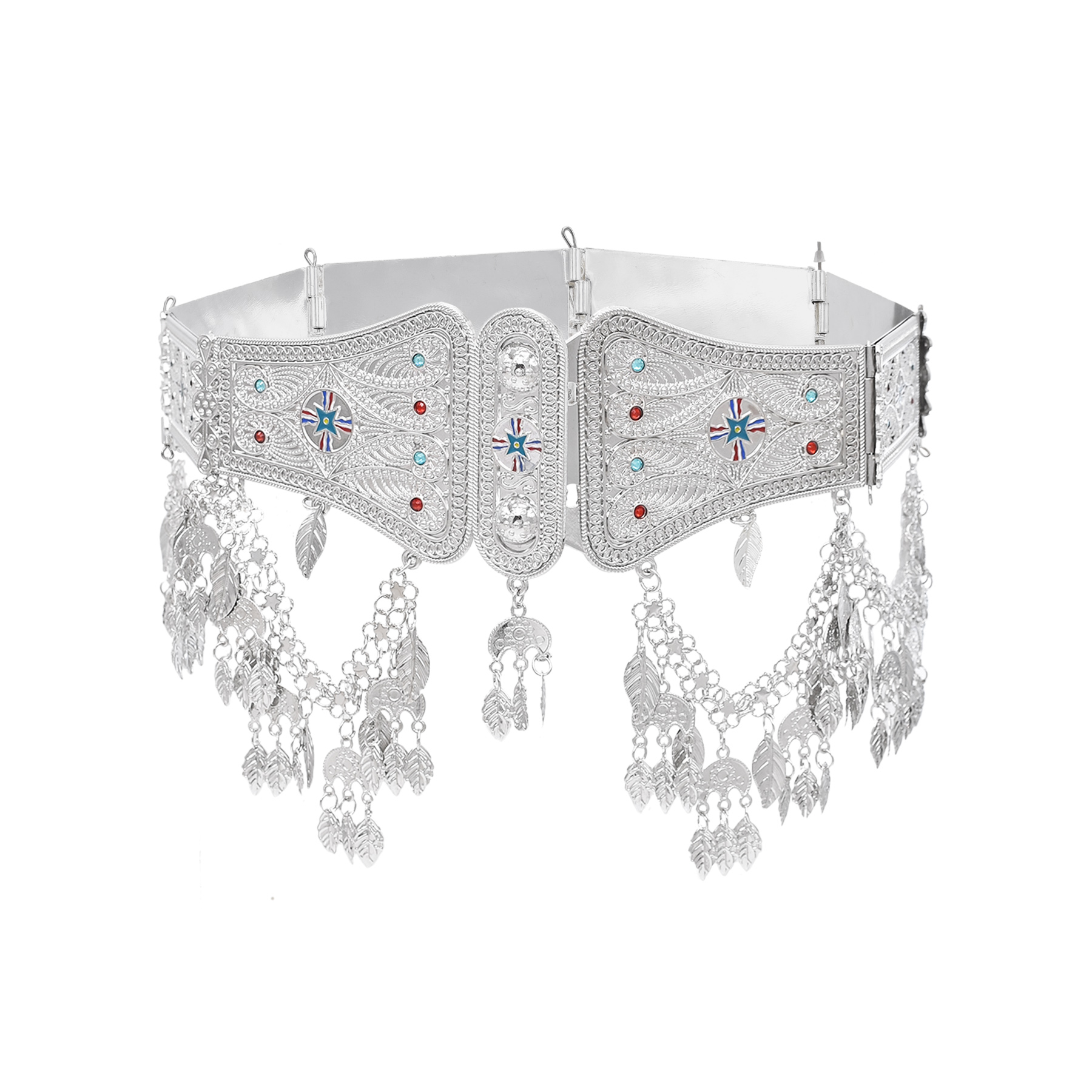 Silver Plated Moroccan Caftan  - Body Jewelry Indian avaliação e preço