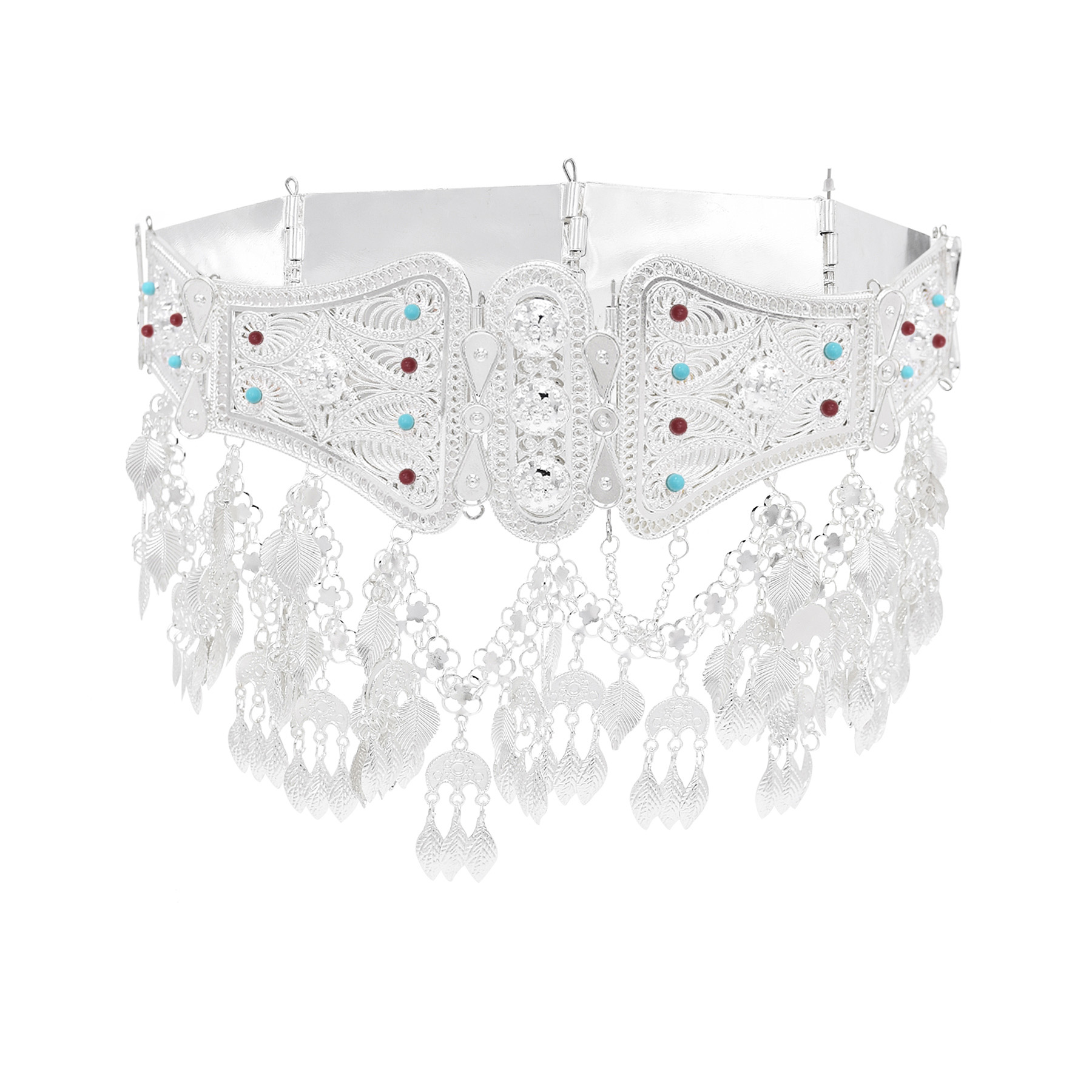 Silver Plated Moroccan Caftan  - Body Jewelry Indian avaliação e preço