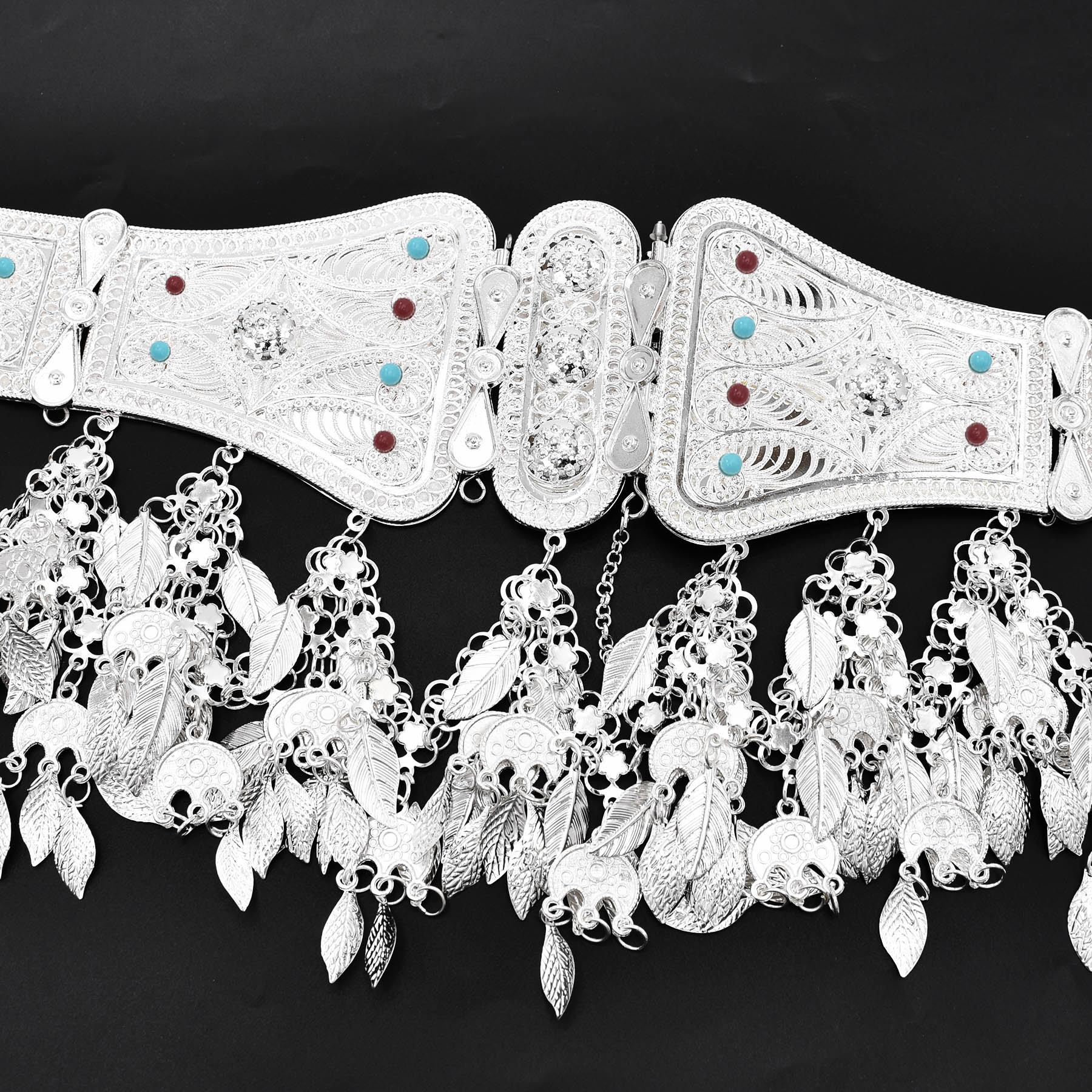 Silver Plated Moroccan Caftan  - Body Jewelry Indian avaliação e preço