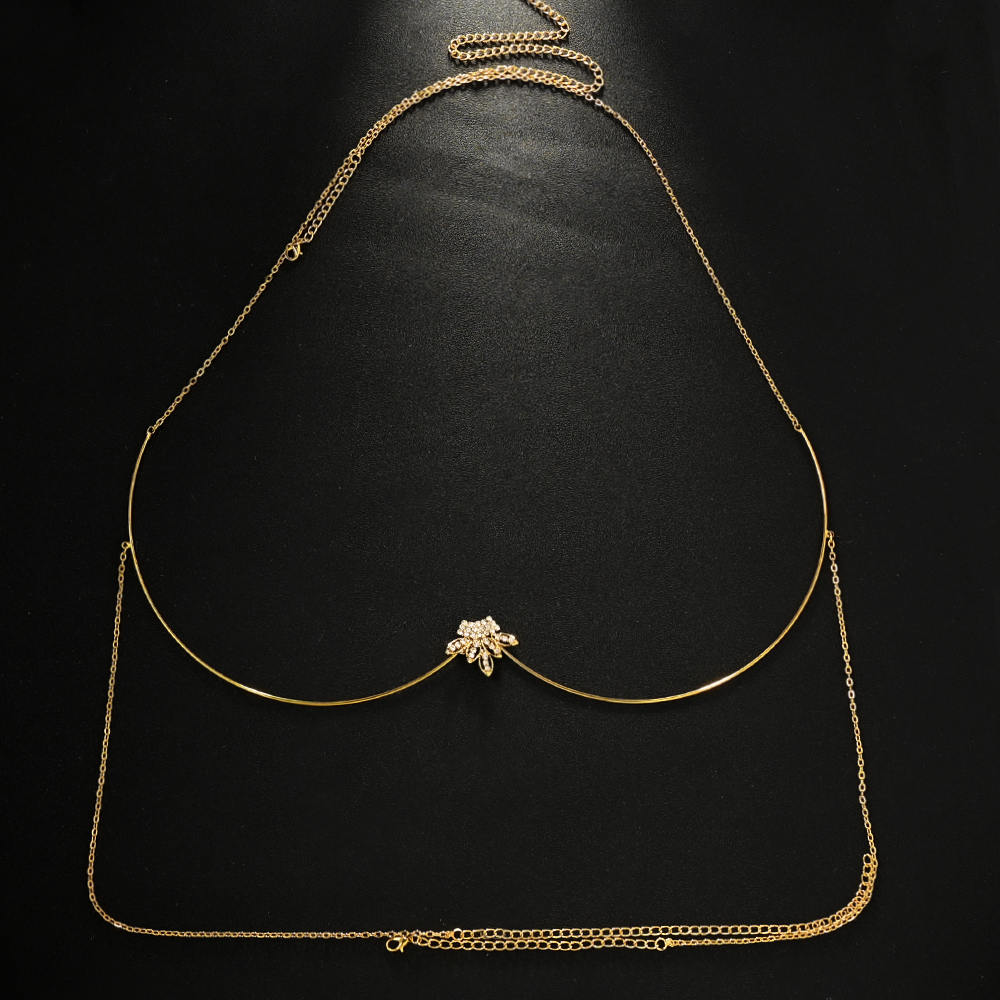 Stonefans Charm Leaves Bra Bra - Body Jewelry Dubai avaliação e preço