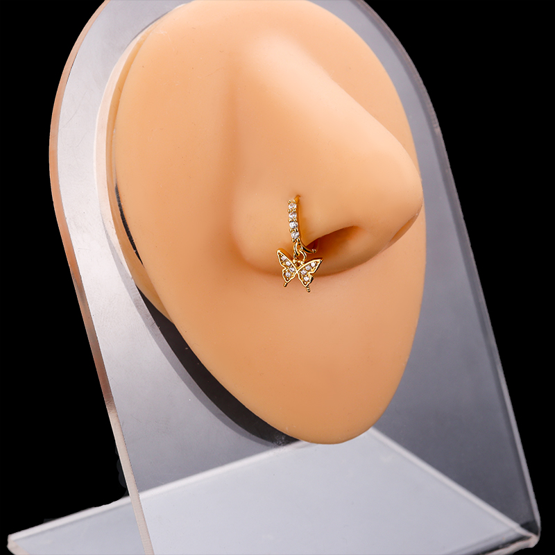 Stainless Steel Nose Ring with - Body Jewelry Indian avaliação e preço