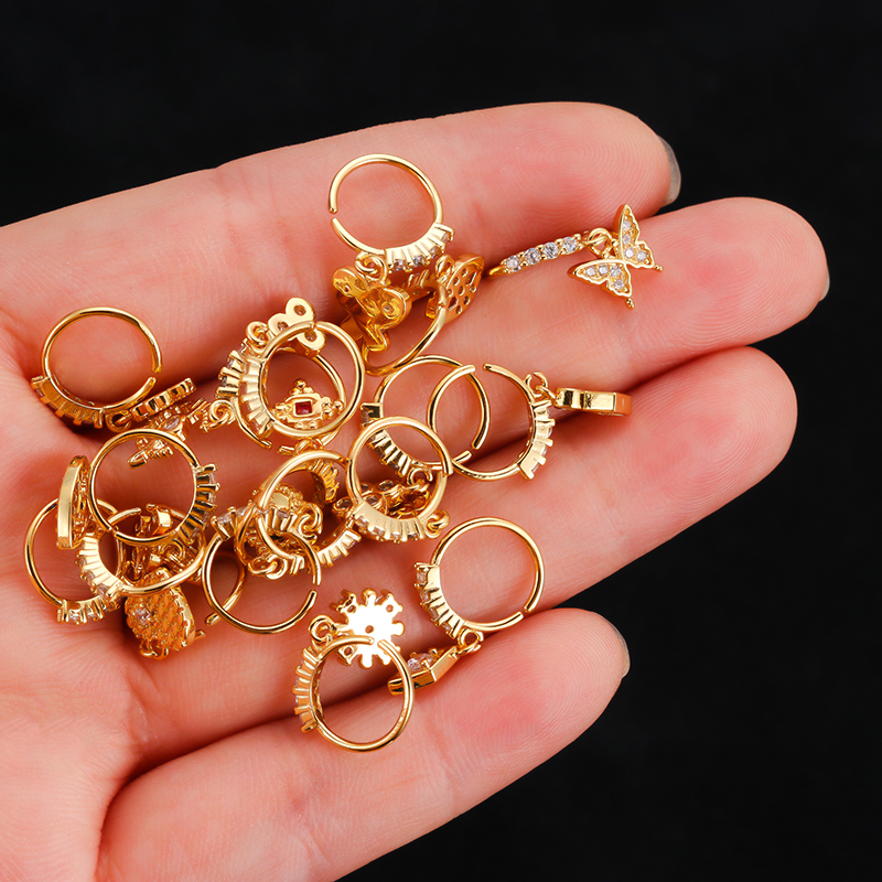 Stainless Steel Nose Ring with - Body Jewelry Indian avaliação e preço