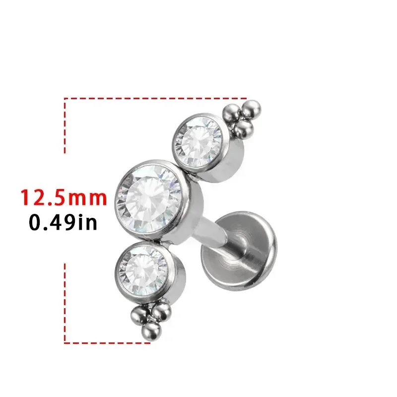 ASTM F136 Titanium Piercing 16 - Cluster Stud Ear avaliação e preço