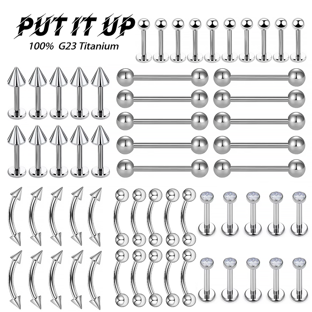 10/30/40pcs F136 Titanium Inne - Body Jewelry Universe avaliação e preço
