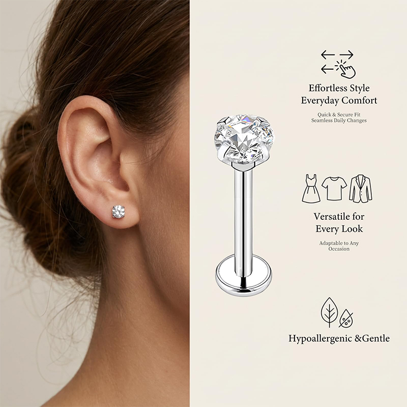 20G/18G/16G Surgical Stainless - Body Jewelry Lip Ring avaliação e preço